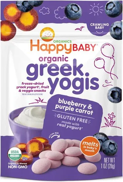 Happy Baby Blueberry And Purple Carrot Greek Yogis