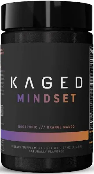 Kaged Mindset - Nootropic: Orange Mango - 3.97 oz