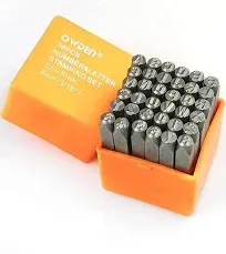 OWDEN Professional 36Pcs. Steel Metal Stamp Set