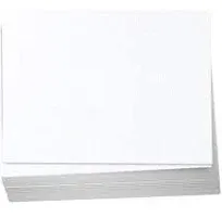 Hamilco White Linen Cardstock Paper Blank Index Cards Flat Card Stock 80lb Cover 100 Pack