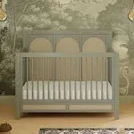 Namesake Eloise 4 in 1 Convertible Crib French Sage and Performance Sand Eco-Weave