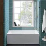 Swiss Madison Ivy 60" x 30" Right-Hand Drain Alcove Bathtub with Apron