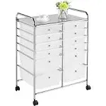 Yaheetech 12 Drawer Rolling Storage Cart