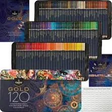 Gold Standard 120 Coloring Pencils Set | Quality Oil-Based Colored