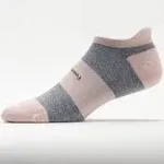 Feetures High Performance Cushion No Show Tab Socks Pink Blanket Small