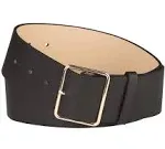 Allegra K PU Leather Belts for Women Metal Pin Buckle 2 Inches Wide Belt for ...