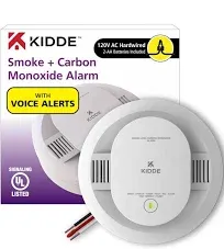 Kidde 900-CUAR Photoelectric Smoke Carbon Monoxide Detector 120v AC Battery