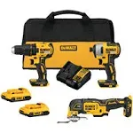 DeWalt 20V Max Brushless 3-Tool Combo Kit DCK379D2