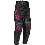 Fly Racing F-16 Youth Pants (20, Black/Pink)