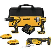 DeWalt DCK379D2 20V MAX Lithium Ion Brushless Cordless 3-Tool Combo Kit