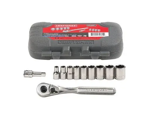 Craftsman 11 Piece Socket Wrench Set 6 Point