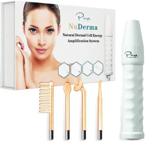 Pure Daily Care NuDerma Portable Handheld Skin Therapy Wand Machine 