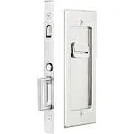 Emtek 2115US26158 Modern Rectangular Privacy Pocket Door Mortise Lock for 1-5/8&quot; Thick Doors