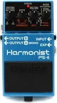 Boss PS-6 Harmonist 3-voice Guitar Harmony Effects Pedal, New!