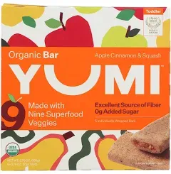 Yumi's Organic Superfood Veggie Bars, Blueberry & Purple Carrot (0.74 oz, 5 ct)