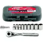 Craftsman 11pc 1/4 in Drive Metric Socket Set Cmmt34861