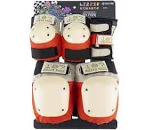 187 KILLER PADS Skateboarding Knee Pads, Elbow Pads, and Wrist Guards, Six Pack