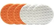 Lake Country CCS Smart Pads DA 5.5 inch Foam Pad (3-White, 3-Orange, 5.5)