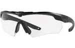 Oakley Ess Sunglasses Matte Black Frame, Clear Lenses, 40MM