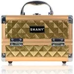 Shany Mini Makeup Train Case with Mirror - Golden House