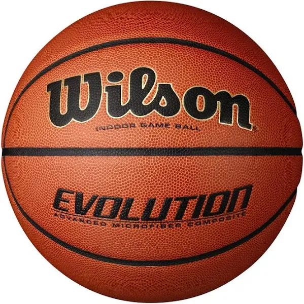 Wilson Evolution Game Basketball, Brown, 29.5"