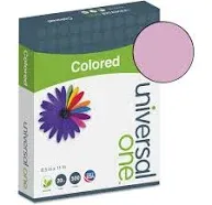 Universal Deluxe Colored Paper, 20lb, 8.5 x 11, Orchid, 500-ream