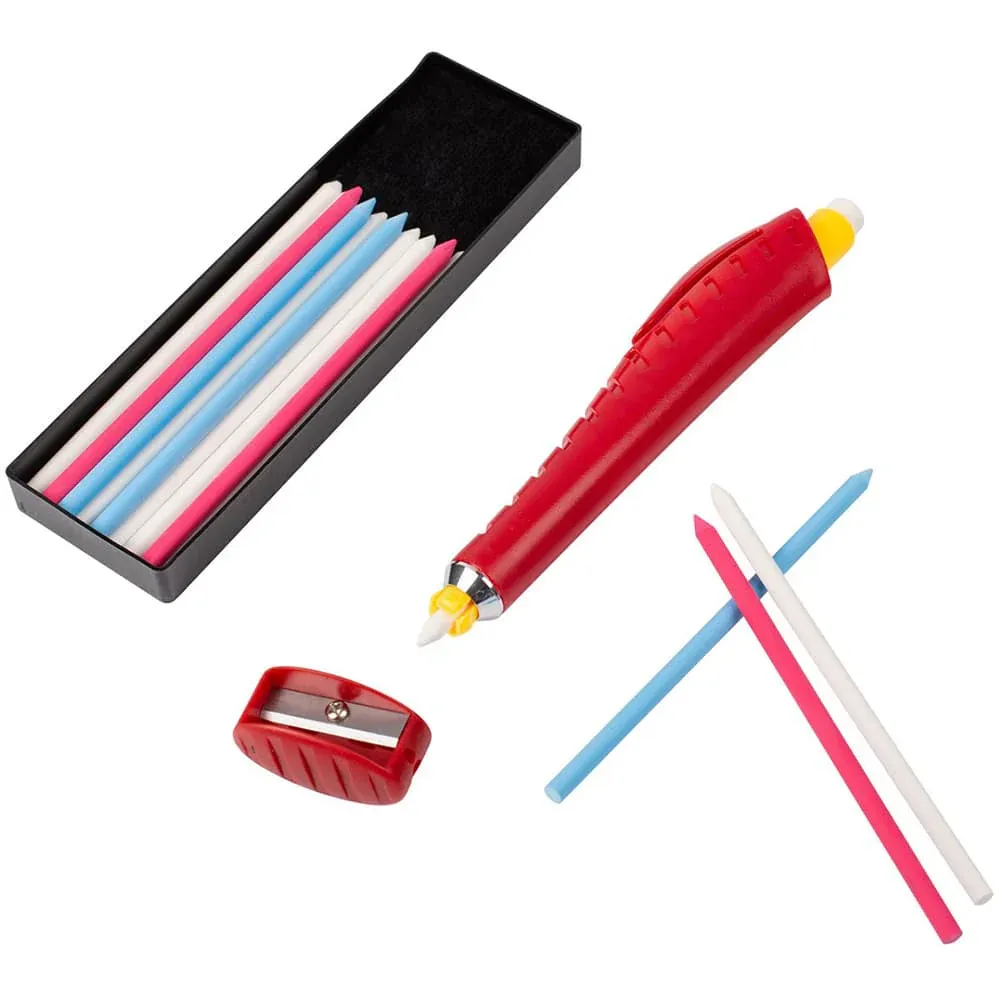 Mechanical Chalk Pencil and Refills (Multi Color), Bohin