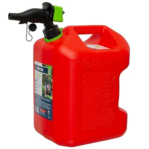 Scepter FSCG571 SmartControl Gas Can with Rear Handle - 5 Gallon,Red