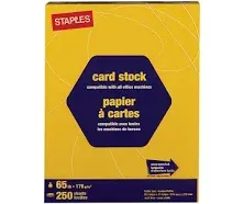 Staples Brights 65 lb. Cardstock Paper, 8.5" x 11", Bright Green, 250 Sheets/Pack (21103)