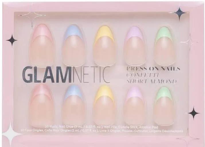 Glamnetic Press-On Nail Kit Confetti