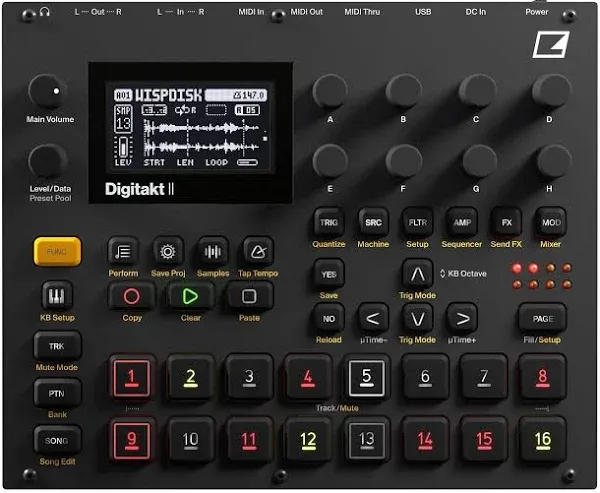 Elektron Digitakt II Drum Machine and Stereo Sampler