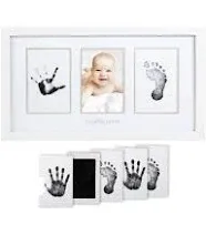 Pearhead Babyprints Newborn Baby Handprint and Footprint Photo Frame Kit