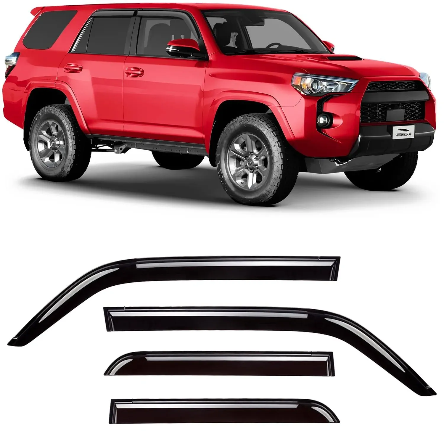 Side Window Deflectors Rain Guards for 2010-2024 Toyota 4Runner SHATTERPROOF  | eBay