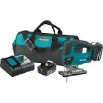 Cordless Jigsaws; Voltage: 18; Strokes per Minute: 0-2600; Stroke Length (Inch): 1; Maximum Cutting Angle: 90.00; Battery Included: (2) BL1830B; Battery Chemistry: Lithium-Ion; Battery Series: 18V LXT; Contents: (1) Jig Saw Blade; 4-1/8 in x 9TPI (792729-