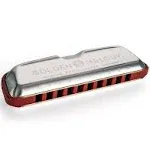 Hohner M544BX-A Progressive Golden Melody Diatonic 10 Hole Key of A Harmonica