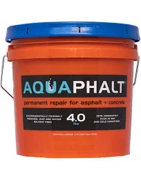 Aquaphalt 4.0 Black Water-Based Asphalt and Concrete Patch 3.5 gal