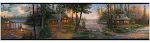 York Wallcoverings Lake Forest Lodge Cabin Fever Border, Multi Black Band