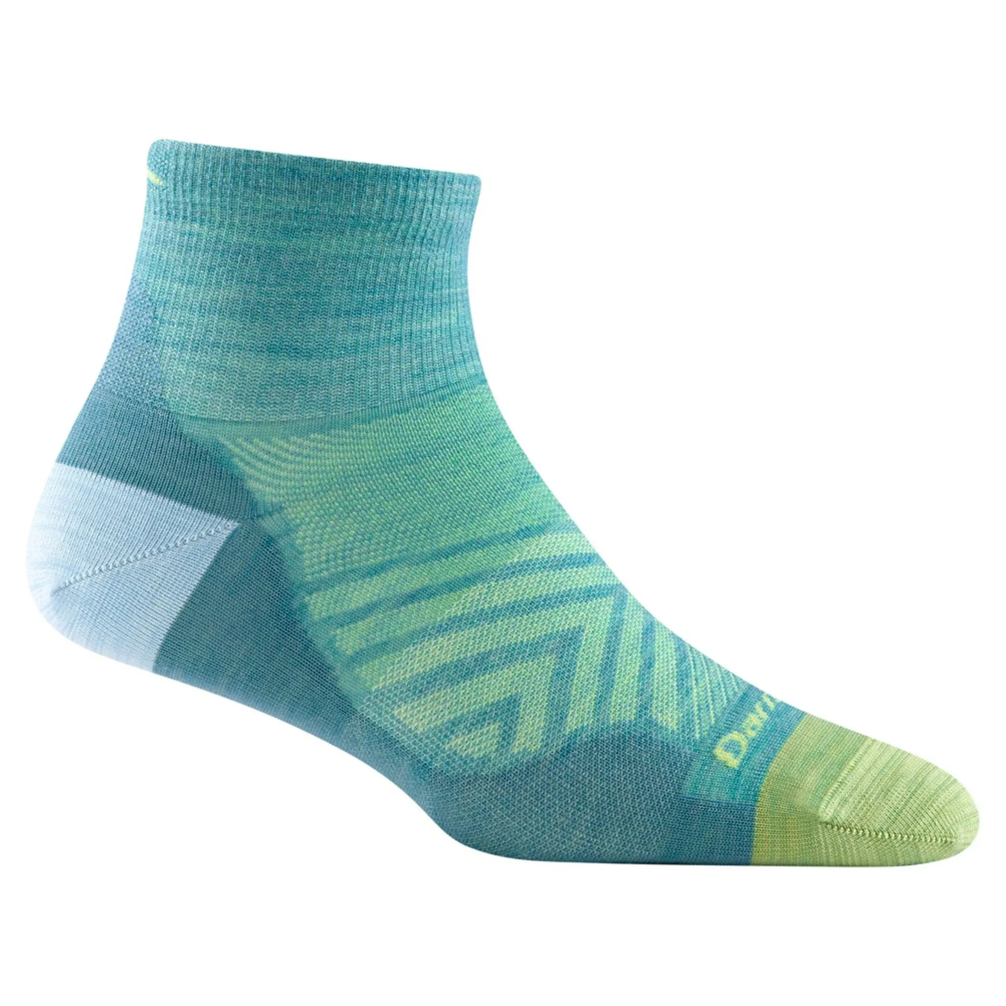 Darn Tough Run 1/4 Ultra-Lightweight Sock - Women's Aqua Medium