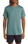 RVCA Sport Vent Logo Graphic T-Shirt in Pine Grey 