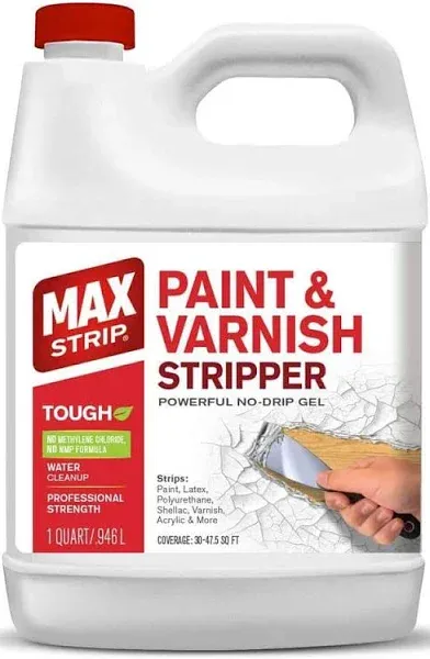 Paint &amp; Varnish Stripper 32Oz - Paint Stripper for Multiple Layers of Acrylic