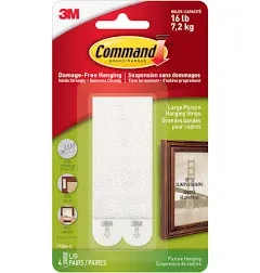 3M Command Adhesive Large Picture Hanging Strips