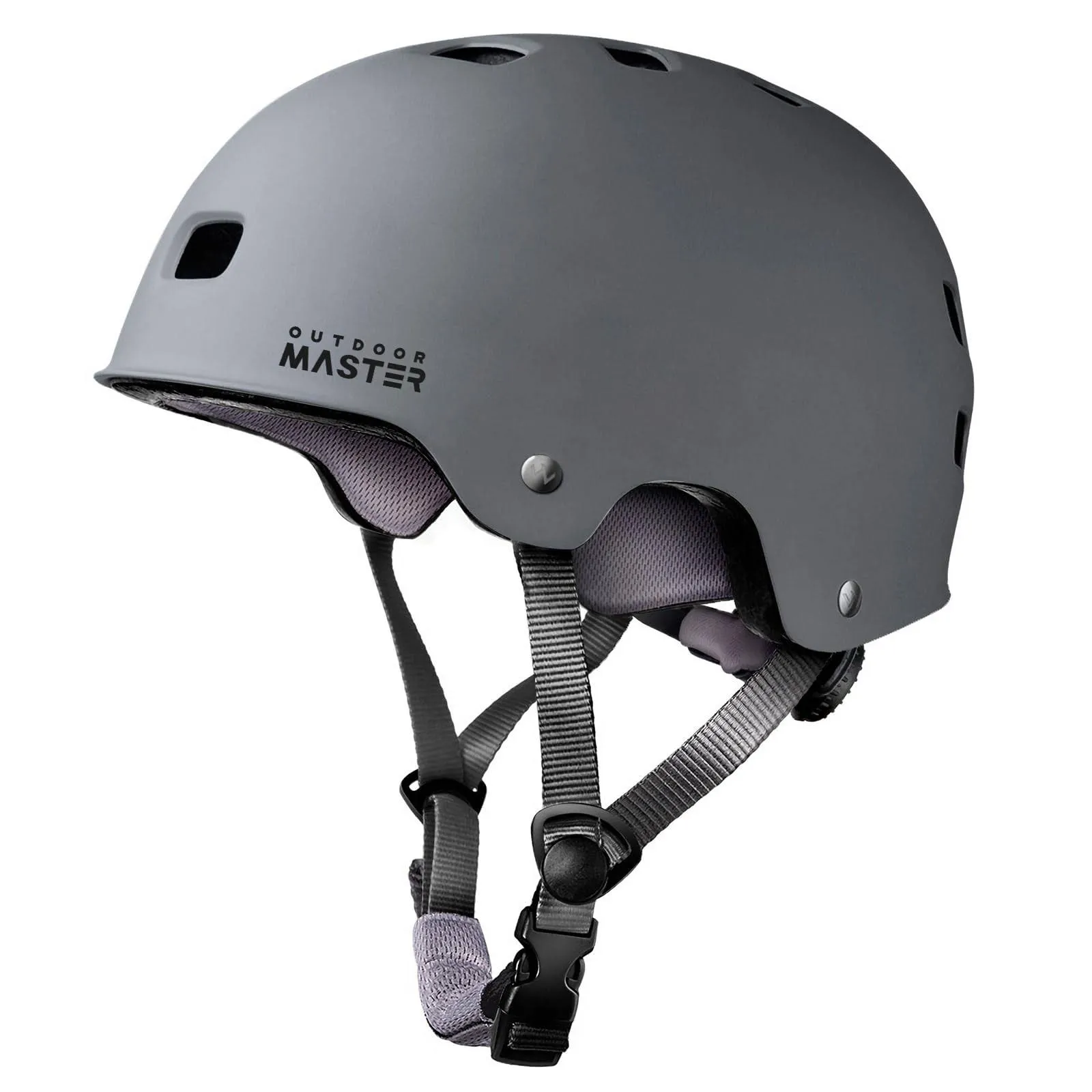 OutdoorMaster Skateboard Cycling Helmet, Grey / Xs