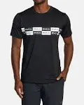 RVCA Sport Vent Logo Graphic T-Shirt in Black/White 