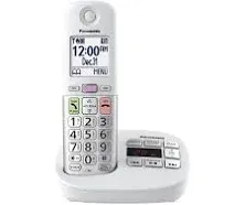 Panasonic Cordless Phone, Easy to Use with Large Display and Big Buttons, Flashing Favorites Key, Built in Flashlight, Call Block, Volume Boost, Talking Caller ID, 1 Cordless Handset - KX-TGU430W