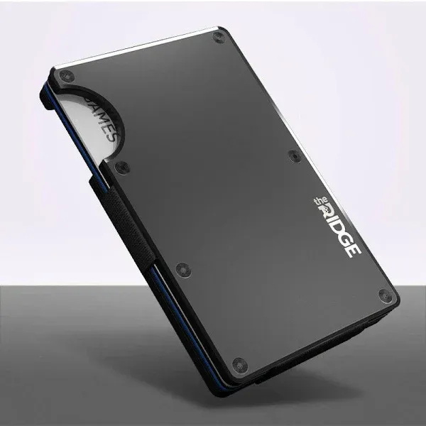 the Ridge Wallet - Aluminum Cash Clip in Black