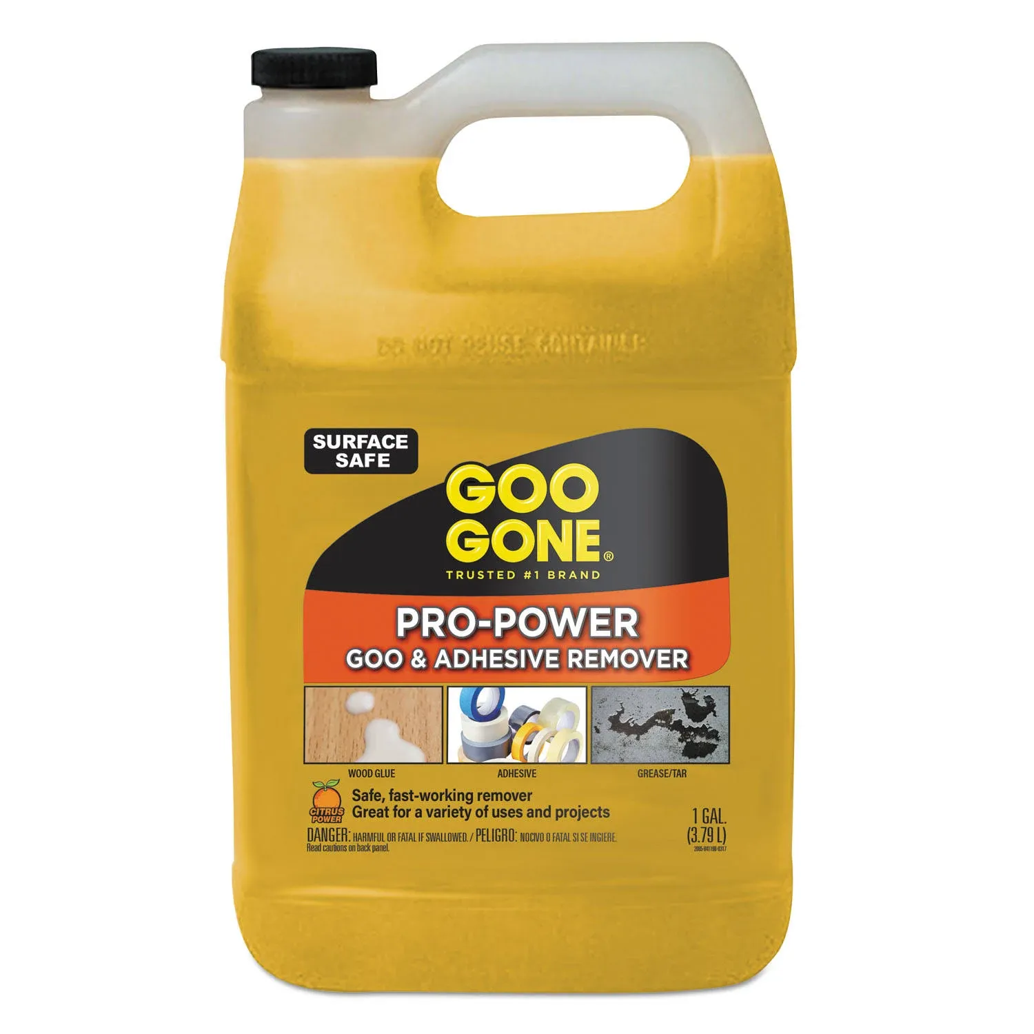 Goo Gone Pro-Power Cleaner, Citrus Scent, 1 Gal Bottle, 4/Carton