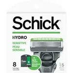 Schick Hydro 5 Sensitive Men's Razor Blade Refills - 8 count