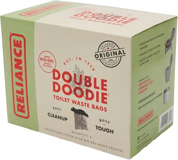 Double Doodie Toilet Waste Bags