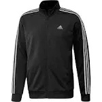 Adidas Men's Essentials Warm-Up 3-Stripes Track Jacket, Black