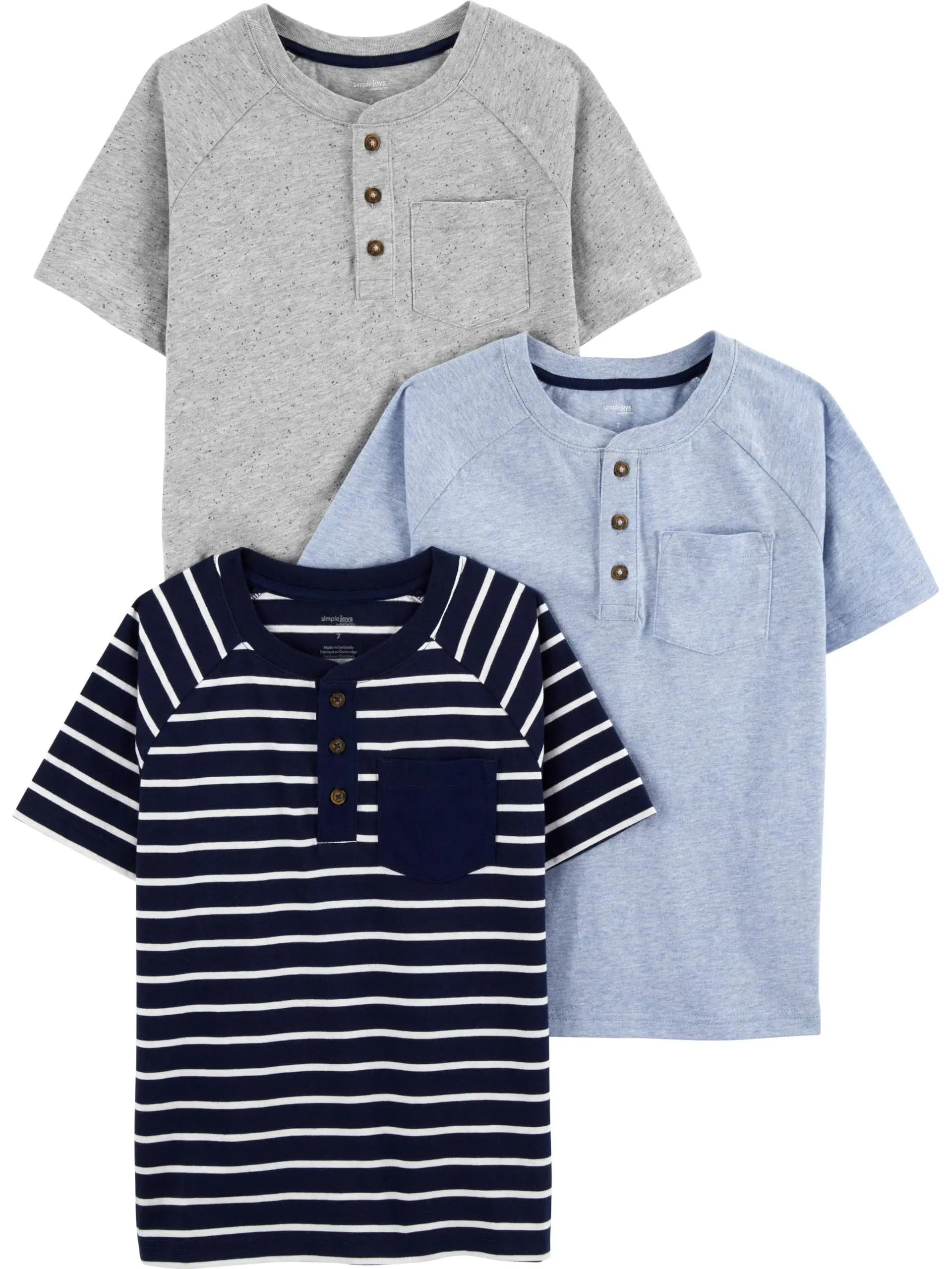 Simple Joys by Carter's Baby Boys' 3-Pack Short-Sleeve Tee Shirts